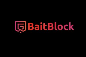 BaitBlock logo on a black background